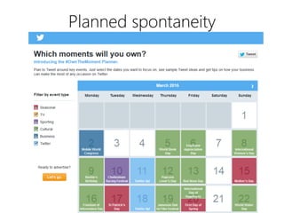 linkedin.com/in/polvallssoler! @polvallssoler! slideshare.net/polvallssoler!
Planned spontaneity
 