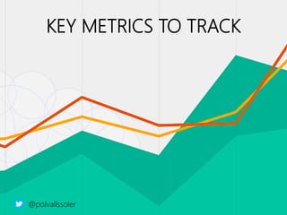 linkedin.com/in/polvallssoler! @polvallssoler! slideshare.net/polvallssoler!
KEY METRICS TO TRACK
@polvallssoler
 