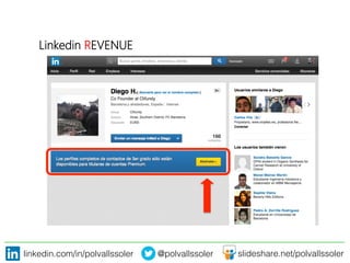 linkedin.com/in/polvallssoler! @polvallssoler! slideshare.net/polvallssoler!
Linkedin REVENUE

 