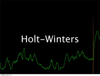 Holt-Winters


Tuesday, June 5, 12
 