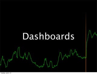 Dashboards


Tuesday, June 5, 12
 