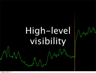 High-level
                       visibility


Tuesday, June 5, 12
 