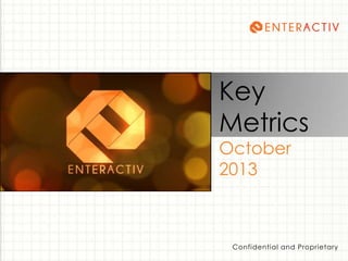 Key
Metrics
Fall
2013

Confidential and Proprietary

 