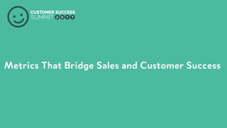 PRODUCED BY
Metrics That Bridge Sales and Customer Success
 