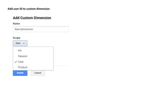 Add user ID to custom dimension
 