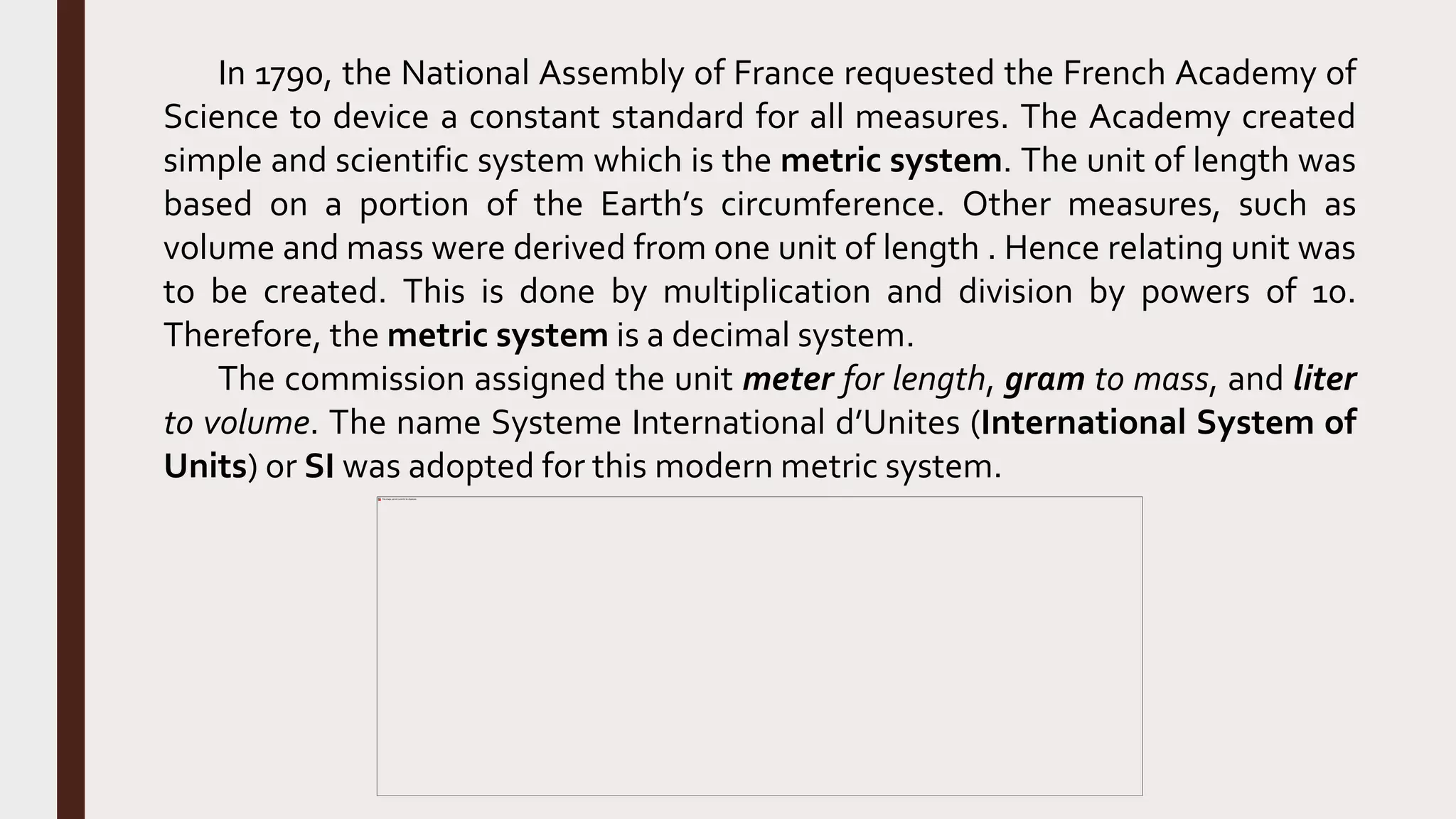 Metric system | PPTX