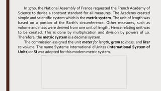 Metric system | PPTX