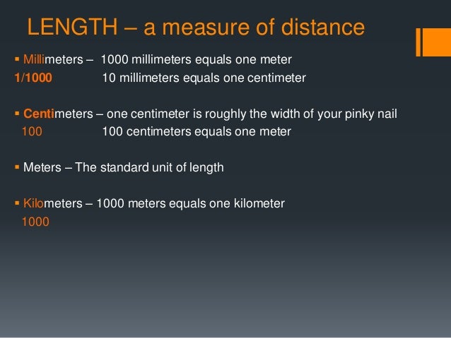 Metric System Notes