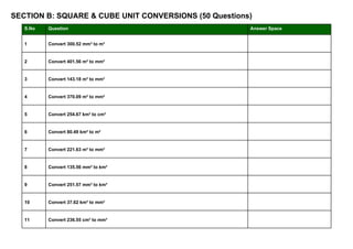 Comprehensive Metric Units Conversion Worksheet with Scientific ...