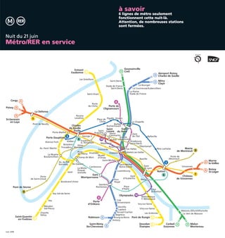 Guide metro fete de la musique 2011