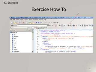Exercise How To
59
IV. Exercises
 