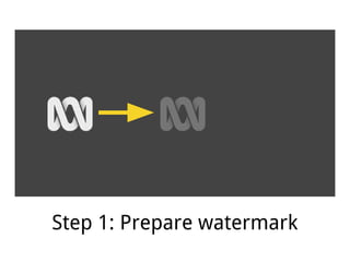 Step 1: Prepare watermark
 