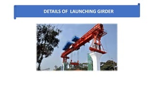 DETAILS OF LAUNCHING GIRDER
 