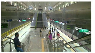 Station Construction
Bottom – Up Method
 