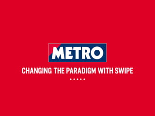 CHANGING THE PARADIGM WITH SWIPE
 