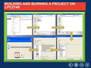 BUILDING AND BURNING A PROJECT ON
LPC2148

Your company name

Your Logo

 