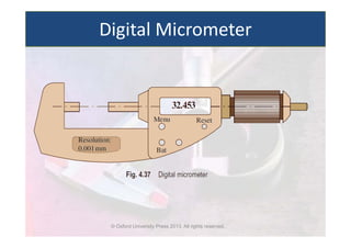© Oxford University Press 2013. All rights reserved.
Digital Micrometer
 