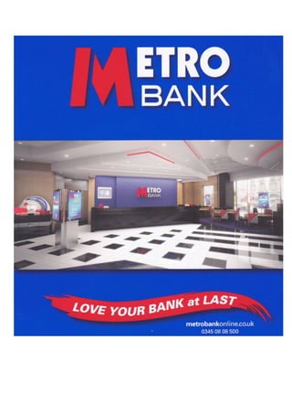 Metro Bank Cheque Sticker Metro bank brochure | PDF