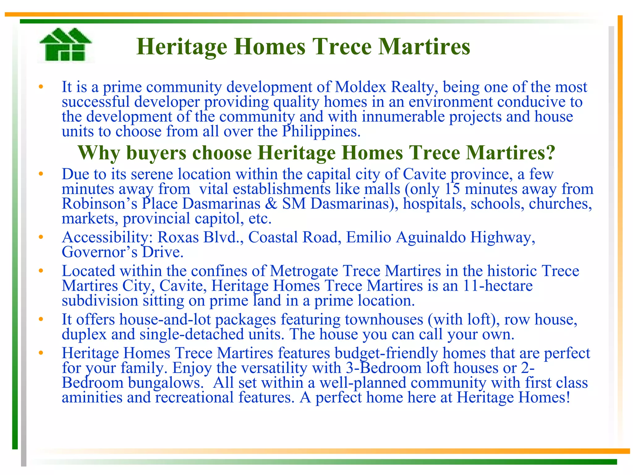 Metrogate Developer Metrogate Heritage | PPT