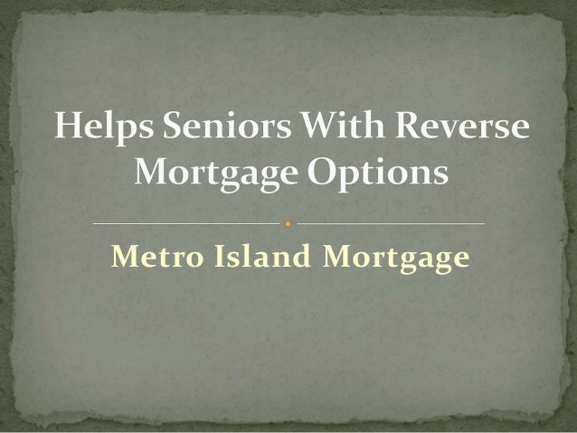 Best mortgage options for seniors