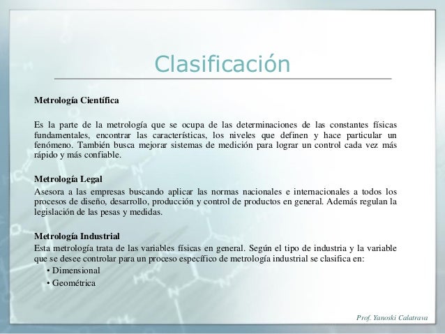 Metrología
