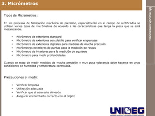 Metrología Dimensional