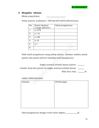 Acv Worksheet.pdf Metrologi1 | PDF