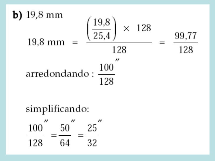 Como Converter Polegada Fracionaria Para Polegada Milesimal