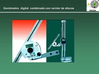 Goniómetro digital combinado con vernier de alturas
 