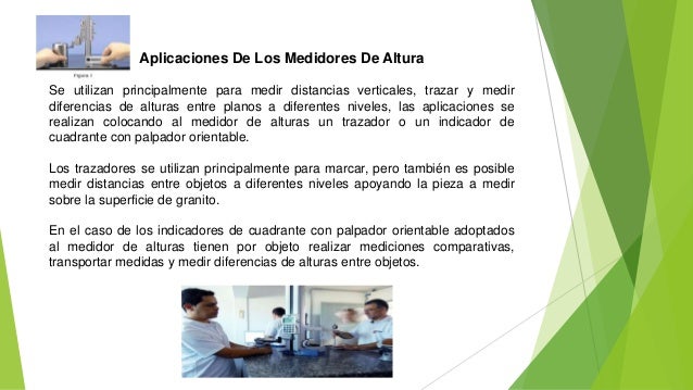 Medidores de altura clasificación y aplicación