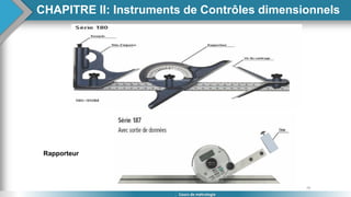 70
Cours de métrologie
Rapporteur
CHAPITRE II: Instruments de Contrôles dimensionnels
 