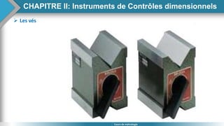 78
Cours de métrologie
 Les vés
CHAPITRE II: Instruments de Contrôles dimensionnels
 