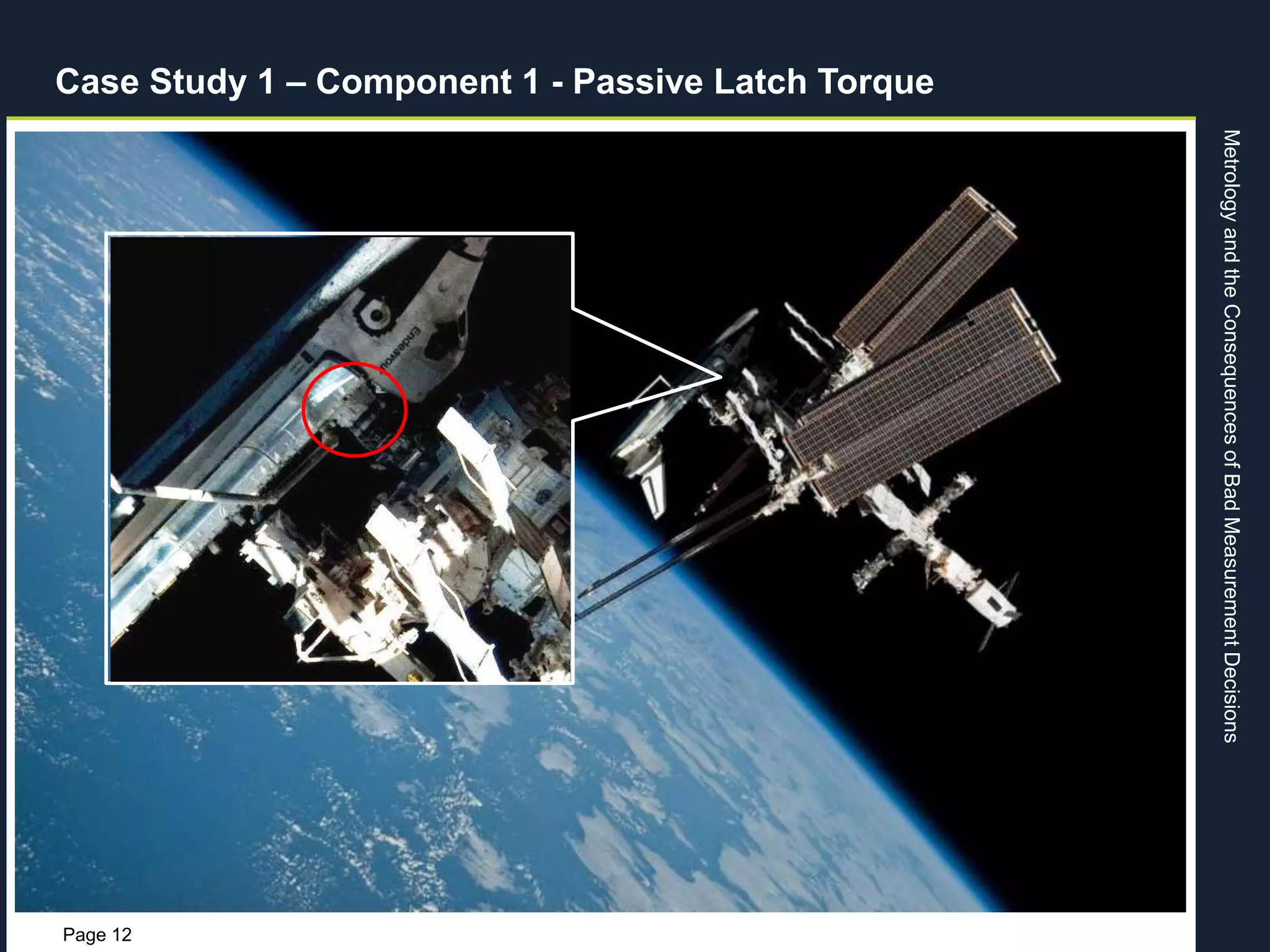 MetrologyandtheConsequencesofBadMeasurementDecisions
Page 12
Case Study 1 – Component 1 - Passive Latch Torque
 