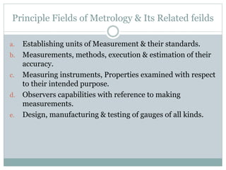 Metrology & measurement | PPTX