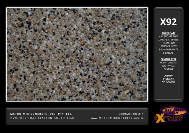 Metro Mix Concrete - Exposed Aggregate Concrete Catalogue | PDF ...