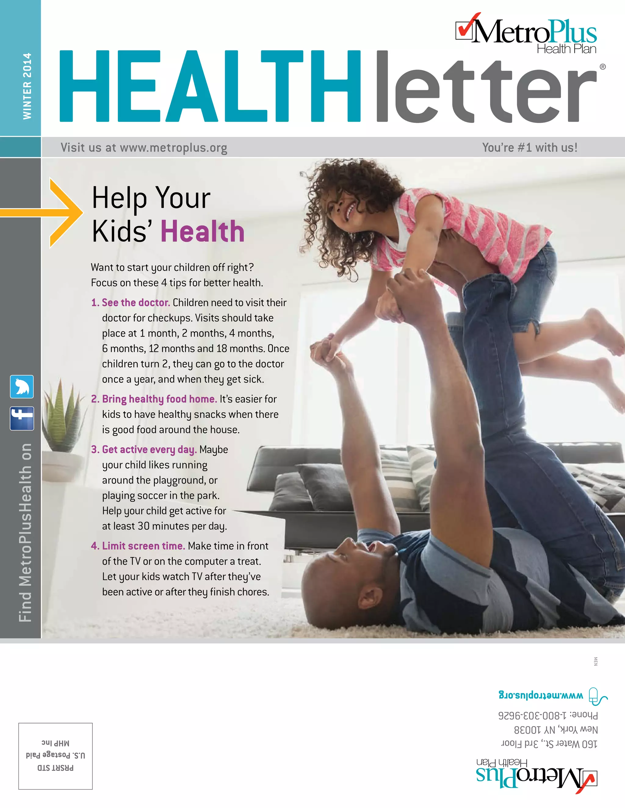 MetroPlus Health Letter Winter 2014 MetroPlus PDF