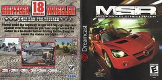 Metropolis street racer manual ntsc dreamcast