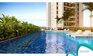 PISCINA com raia
e deck molhado
 