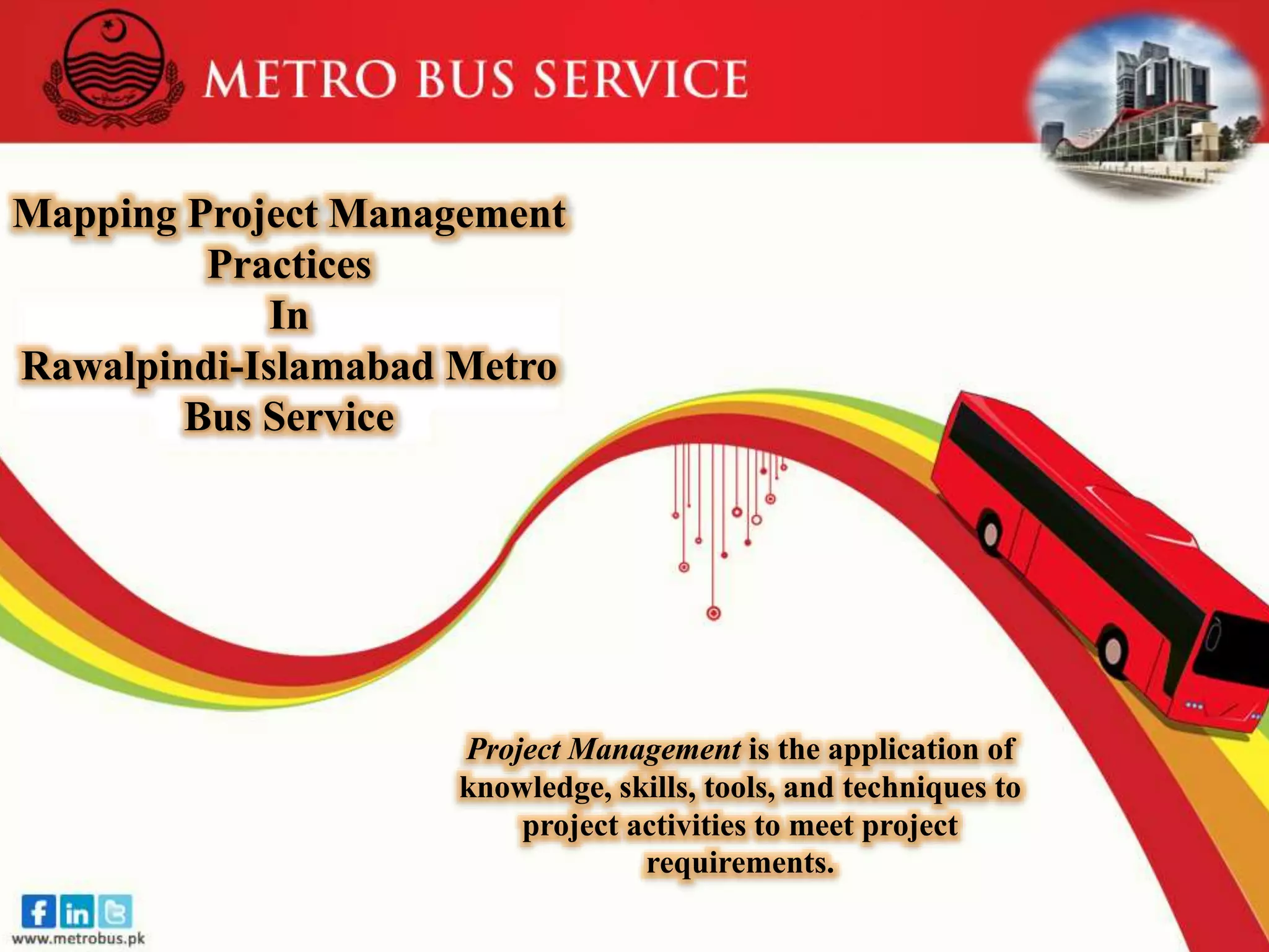 METRO BUS PROJECT ISB/RWP (HR & COMMUNICATION MANAGEMENT PLAN) | PPTX
