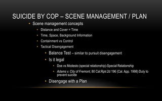 Suicide by Cop A New Perspective on an Old Phenomenon | PPTX