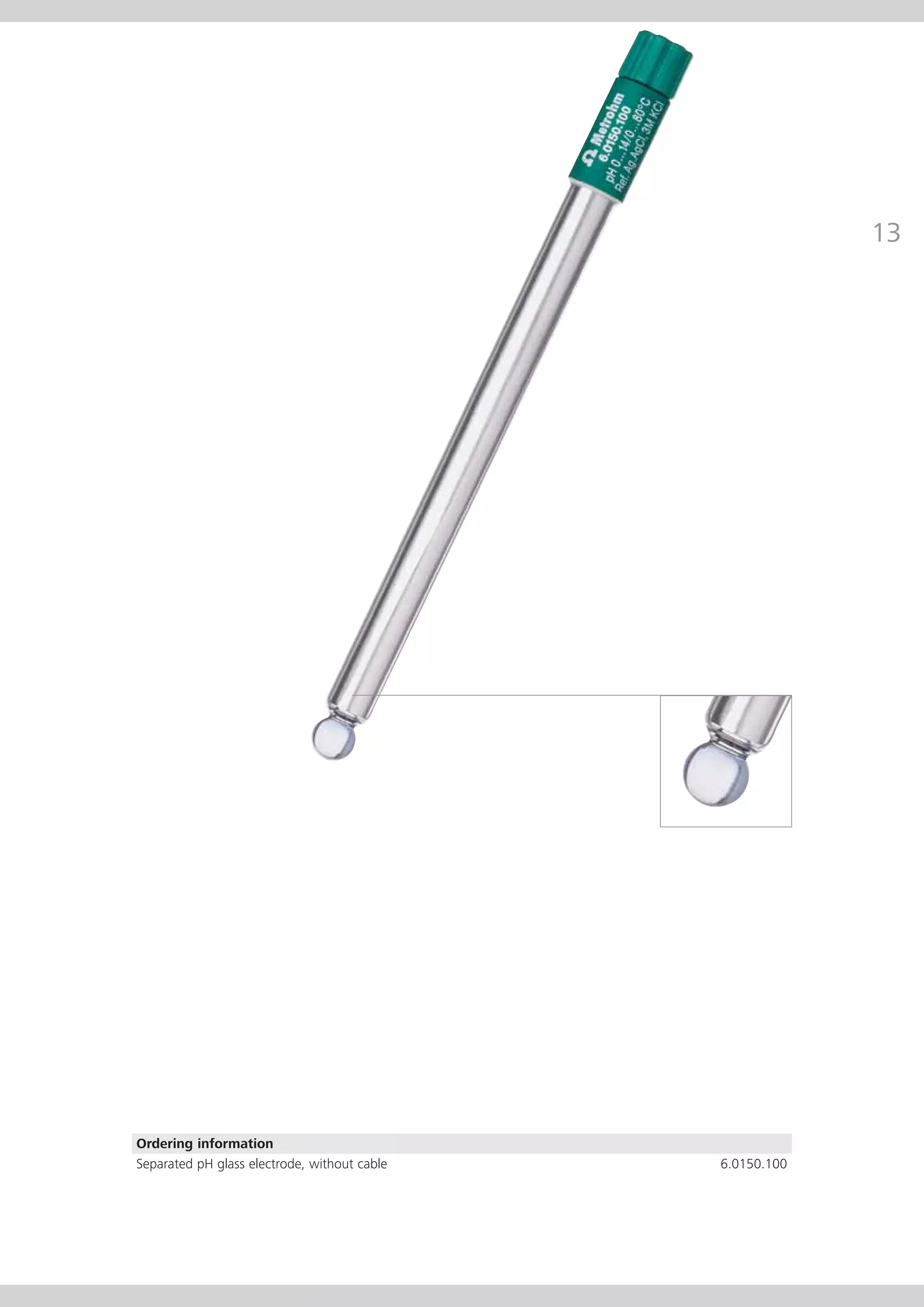 Metrosensor electrodes from Metrohm PDF
