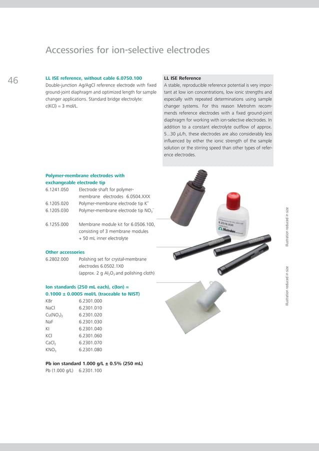 Metrosensor electrodes from Metrohm PDF