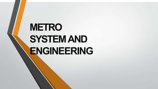 METRO
SYSTEMAND
ENGINEERING
 