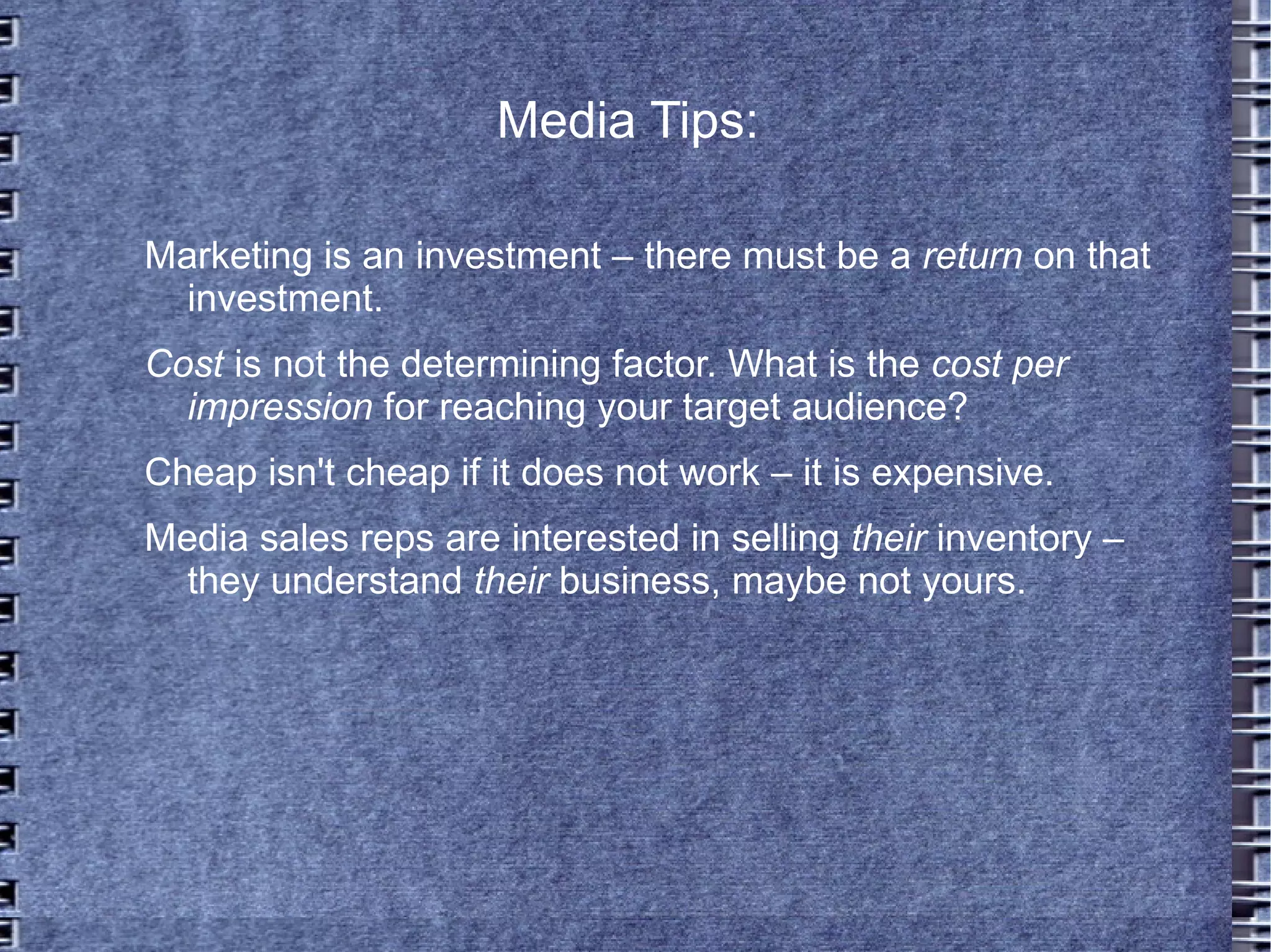 Kizer Incorporated | Marketing Basics 101 | Bill Kizer