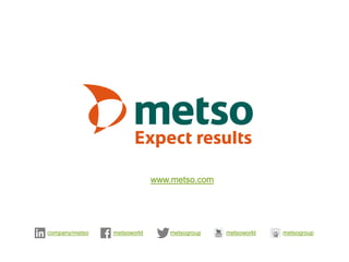 www.metso.com

company/metso

metsoworld

metsogroup

metsoworld

metsogroup

 