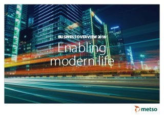 BUSINESS OVERVIEW 2018
Enabling
modern life
 