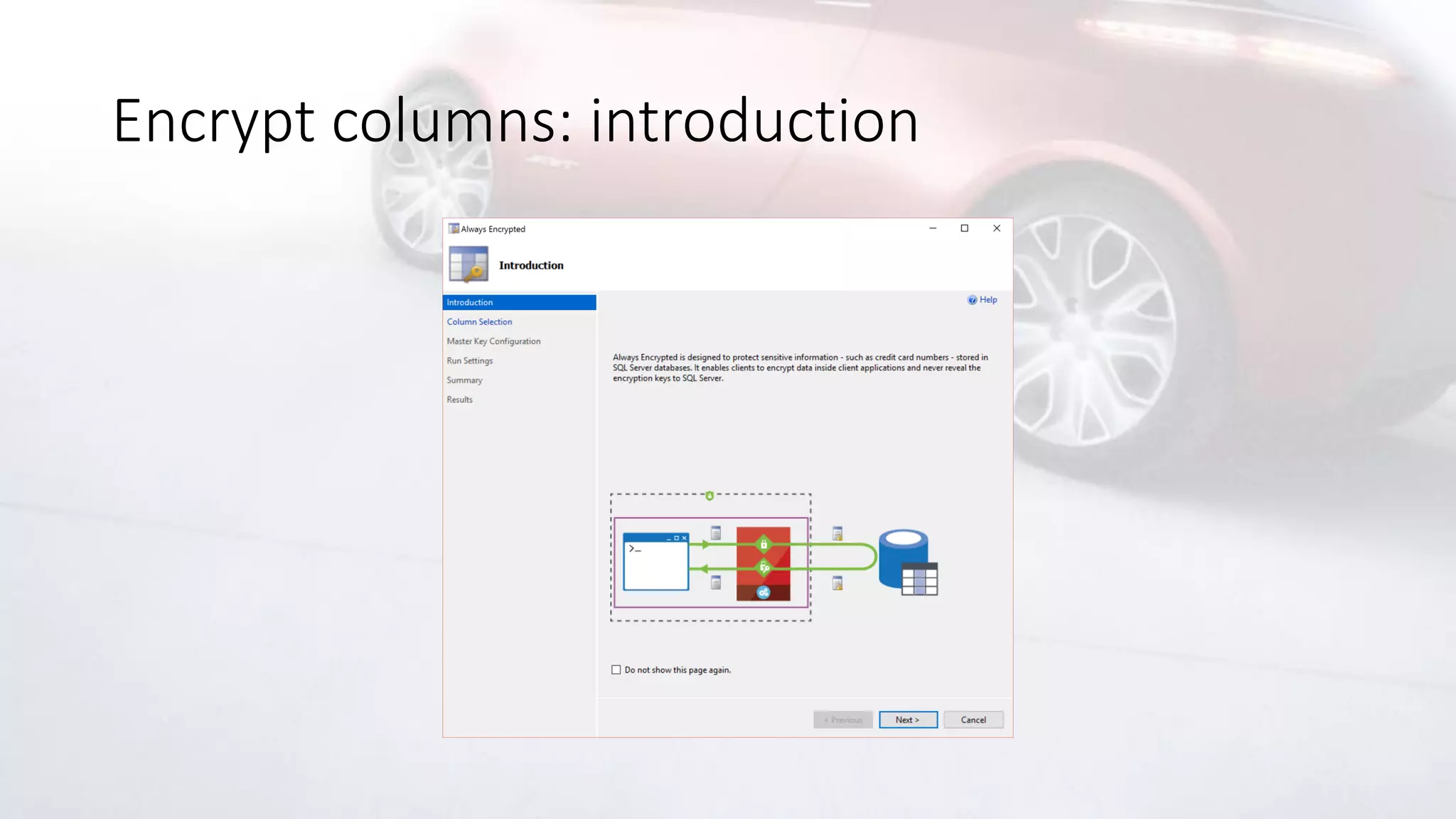 Encrypt columns: introduction
 