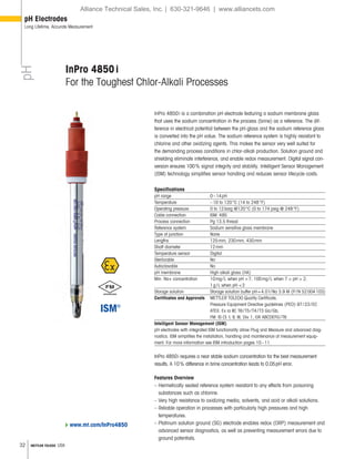 Inpro Integrity Mettler Toledo Process Analytics Catalog 2018-2019 | PDF