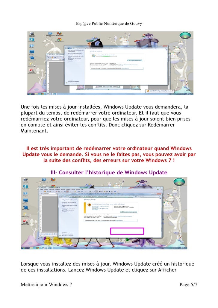 Mise A Jour Windows 7 Mise A Jour Windows 7
