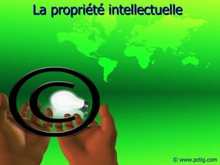 La propriété intellectuelle  © www.pctig.com 